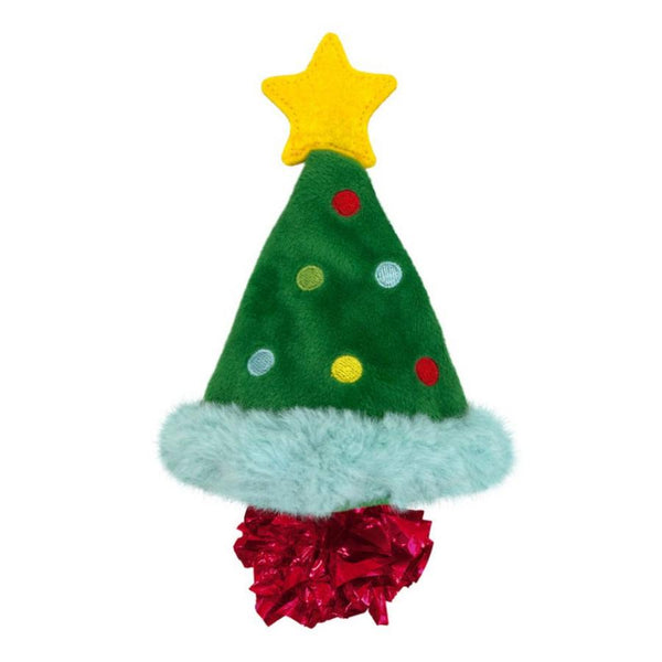 KONG Jouet chat sapin de Noël Crackles Holiday