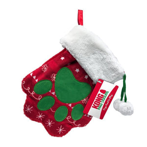 KONG Jouet patte bas de Noël Holiday Stocking Paw