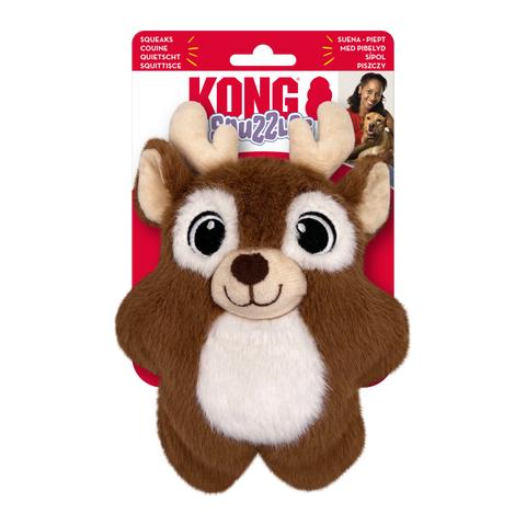 KONG Jouet chien renne câlin Holiday Snuzzles