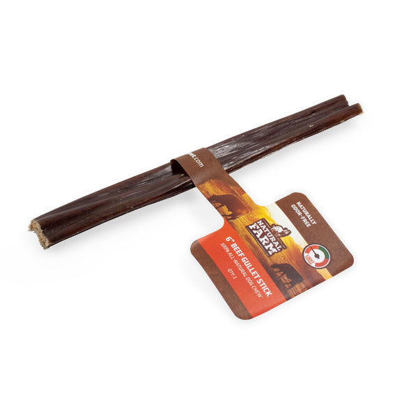 Natural Farm Bâtons de jabot de bœuf pour chiens, 6 pouces