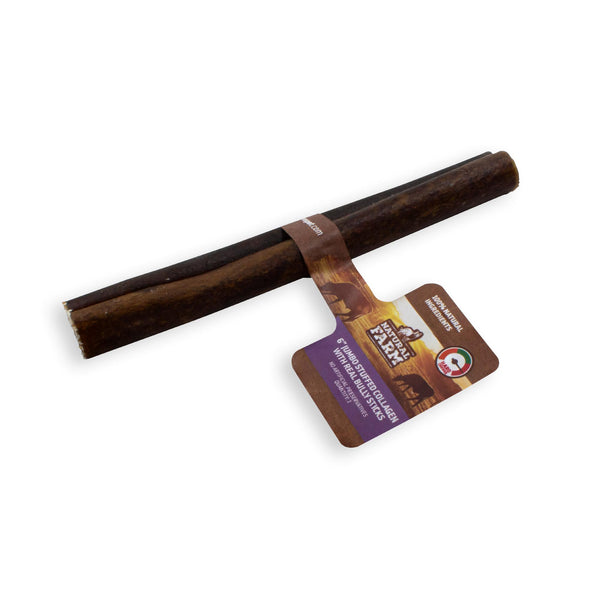 Natural Farm Friandises bâtonnets jumbo de collagène farcis avec bâton bully, 6 pouces