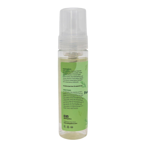 Drby Pet Co. Nettoyant moussant romarin sans rinçage pour chiens