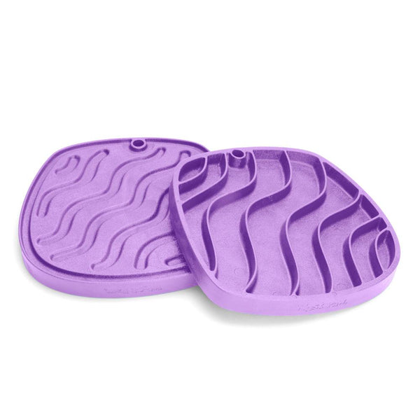 West Paw Seaflex Feast Mat Waves Nourrisseur lent pour chiens, lavande