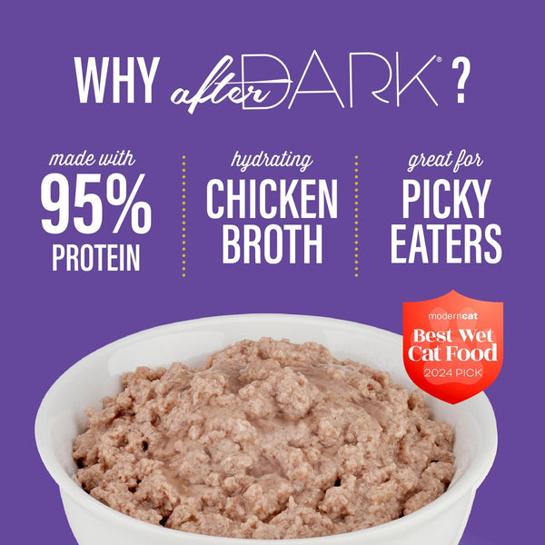 Tiki Cat After Dark Pâté doux au poulet, foie de poulet et caille, boîte de nourriture humide pour chats
