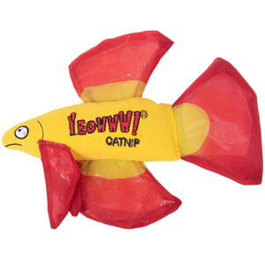 Yeowww! Jouet pour chat Mo Betta Fish, rouge