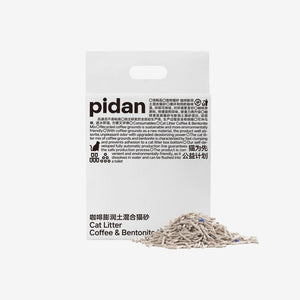 pidan Litière pour chat Tofu café & argile bentonite