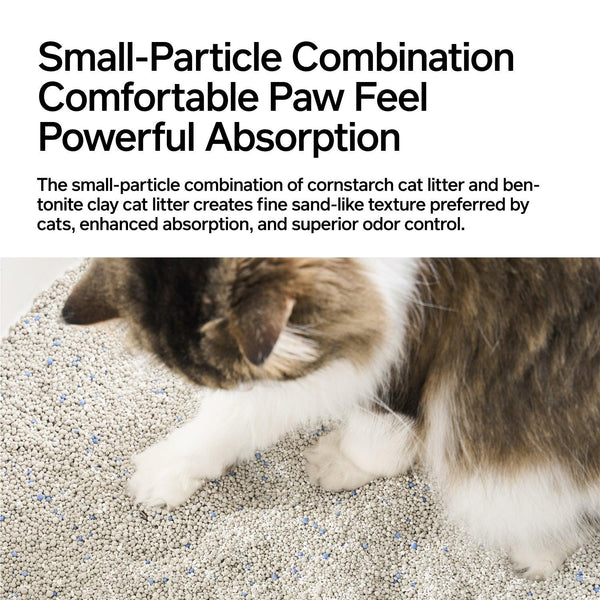pidan Litière pour chat mélange White-Jade & bentonite
