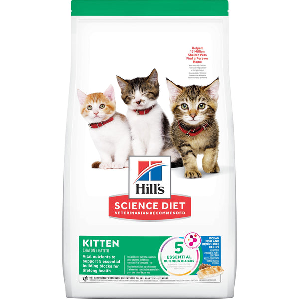 Hill's Science Diet Kitten Ocean Fish & Brown Rice Dry Cat Food