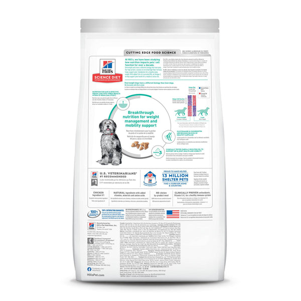 Hill's Science Diet Adult Perfect Weight & Joint Support Chicken & Brown Rice Dry Dog Food