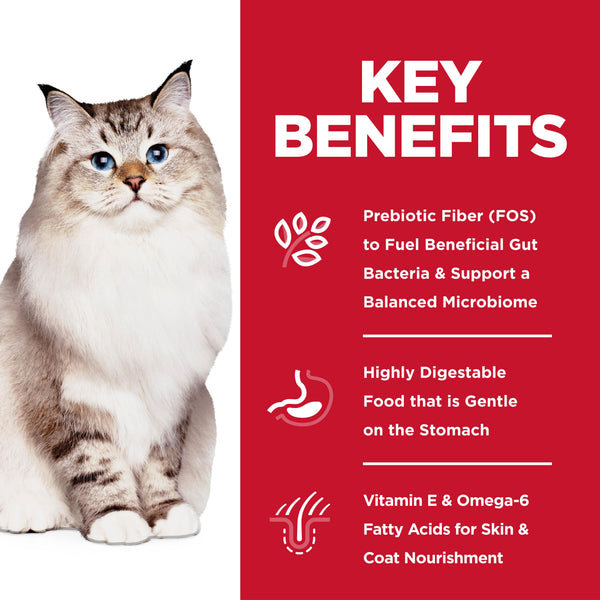 Hill's Science Diet Adult Sensitive Stomach & Skin Pollock Meal & Barley Dry Cat Food