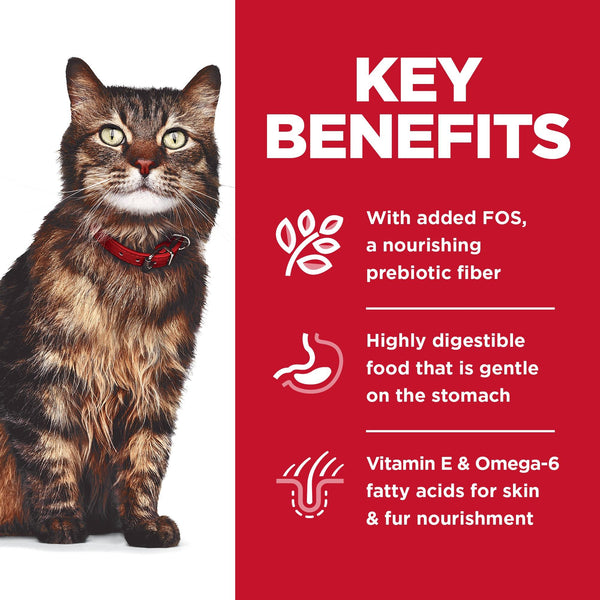 Hill's Science Diet Adult Sensitive Stomach & Skin Variety Pack Wet Cat Food Pouch, 2.8-oz, 12-pk