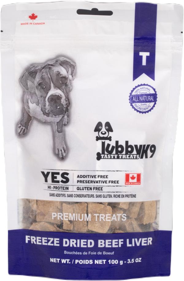 TubbyK9 Friandises pour chiens foie de bœuf lyophilisé