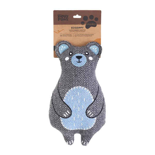 ZippyPaws ecoZippy Cotton Cuddler Bear Dog Toy