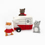 ZippyPaws Zippy Burrow Retro Camper Dog Toy