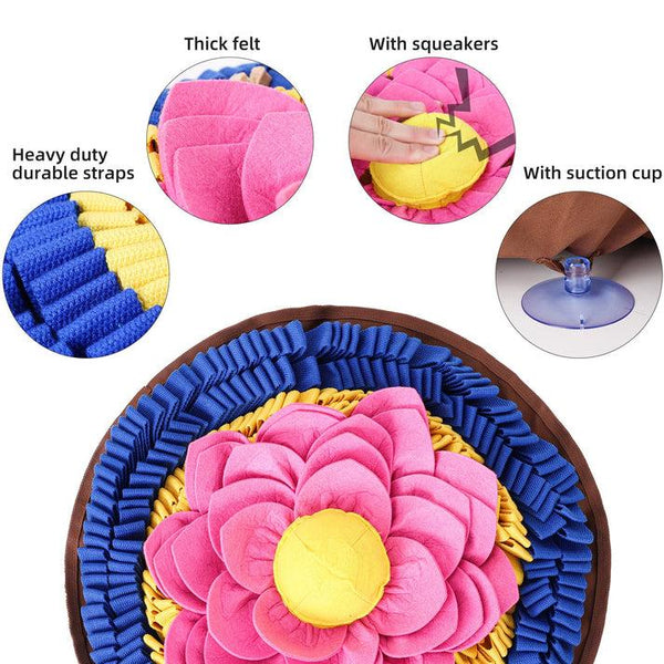 PawzNDogz Tapis à flairer Divine Lotus Anti-Morsure Niveau 3 pour chien