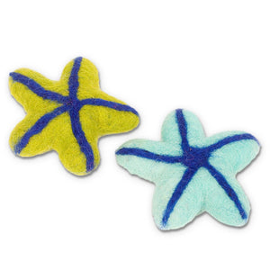 Dharma Dog Karma Cat Starfish Wool Cat Toy, Assorted Colors