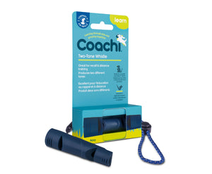 The Company of Animals Coachi Two-Tone Whistle for Pets, Navy
