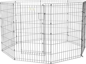 Enclos d'exercice MidWest avec porte MAXLock complète, Noir