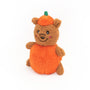 ZippyPaws Halloween Cheeky Chumz Pumpkin Bear Dog Toy