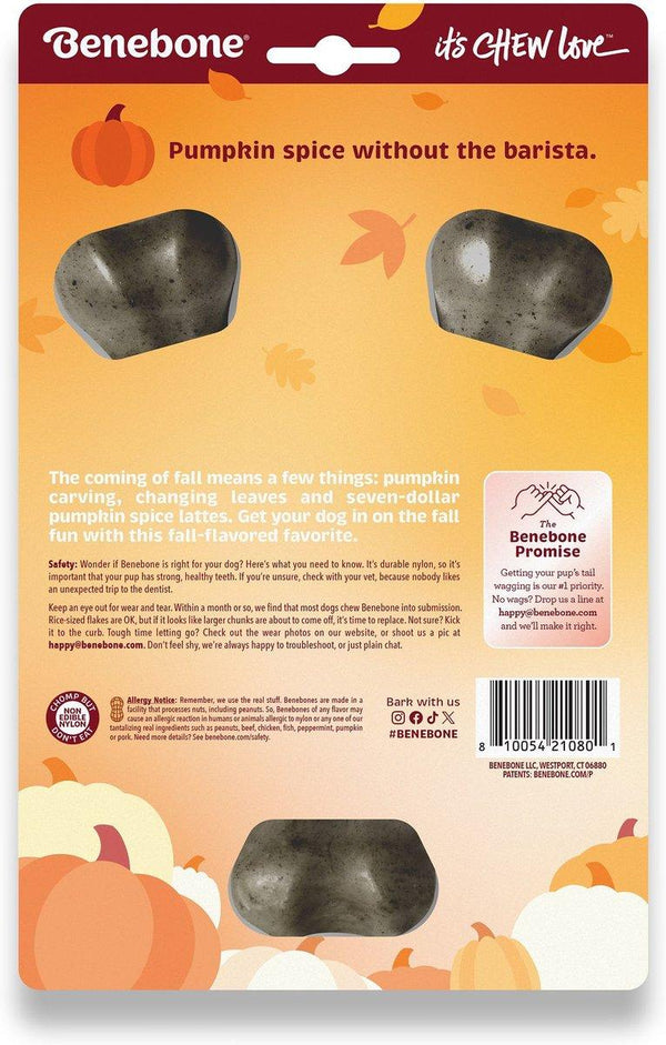 Benebone Limited Edition Pumpkin Spice Flavored Wishbone Chew Dog Toy