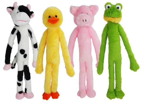 Multipet Mini Swingin' Slevins Plush Dog Toy, Assorted