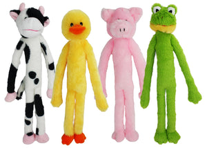 Multipet Mini Swingin' Slevins Jouet peluche pour chiens, Assorti