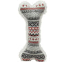 HuggleHounds Nordic Frost Bone Dog Toy, Gray