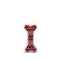 HuggleHounds Nordic Frost Bone Dog Toy, Red