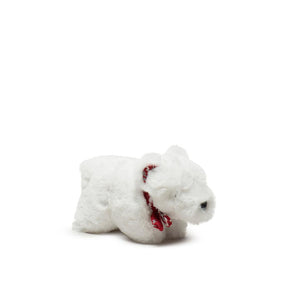 HuggleHounds Nordic Frost Squooshie Polar Bear Dog Toy