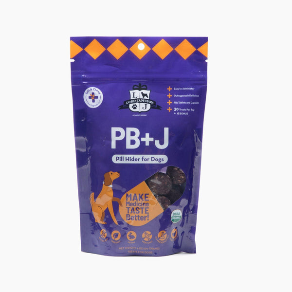 Lord Jameson Friandises Cachées Médicament Saveur PB+J pour Chiens
