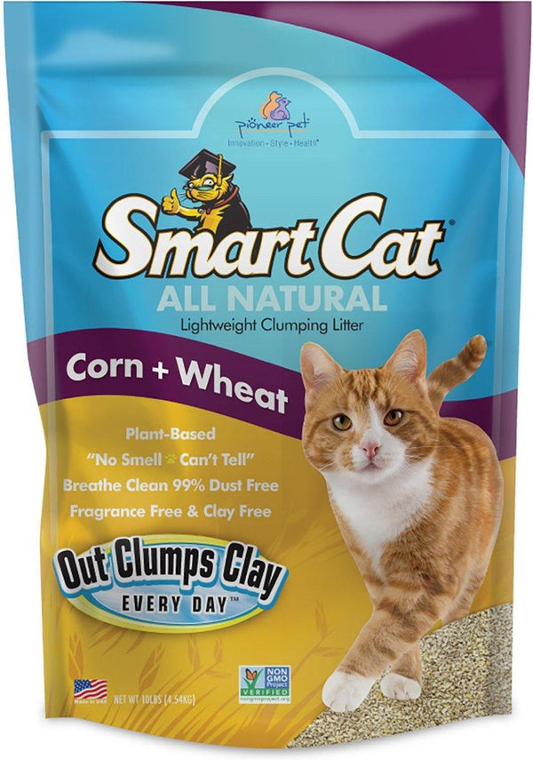 Pioneer Pet Litière Agglomérante Légère SmartCat Maïs + Blé
