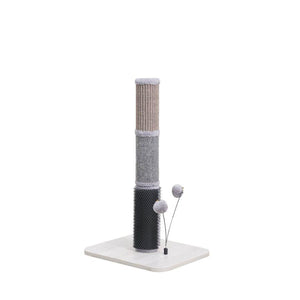 PetPals Urbane Griffoir pour chat, Gris/Beige/Noir