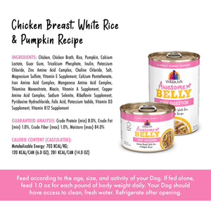 Weruva Awesome Belly Chicken & Rice Wet Dog Food Can