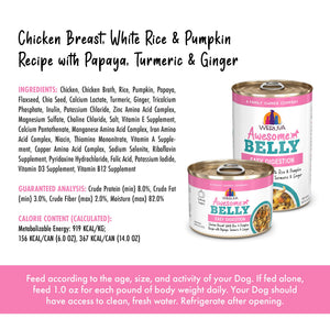 Weruva Awesome Belly Chicken & Veggies Wet Dog Food Can