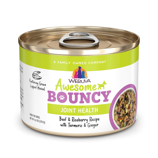 Weruva Awesome Bouncy Bœuf & Riz Nourriture humide pour chiens en boîte