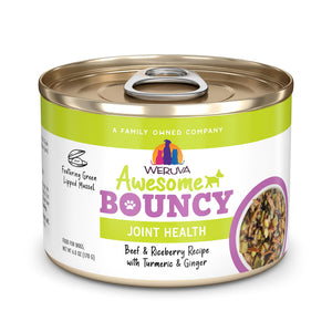 Weruva Awesome Bouncy Beef & Rice Wet Dog Food Can