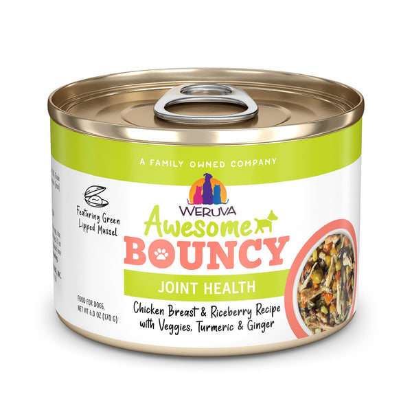 Weruva Awesome Bouncy Chicken & Veggies Wet Dog Food Can