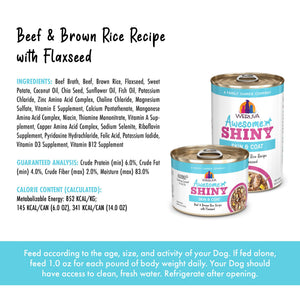 Weruva Awesome Shiny Beef & Rice Wet Dog Food Can