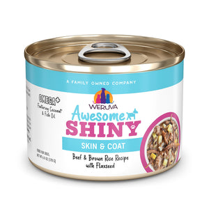 Weruva Awesome Shiny Beef & Rice Wet Dog Food Can
