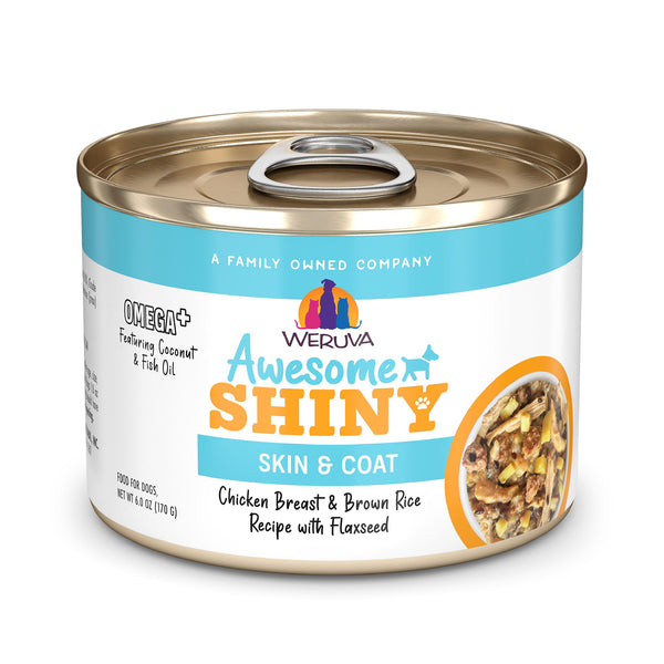 Weruva Awesome Shiny Poulet & Riz Nourriture humide pour chiens en boîte