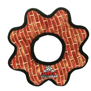 Tuffy Mega Gear Anneau Jouet pour Chien, Brique