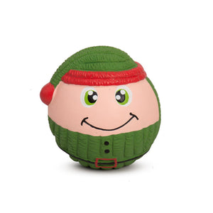 HuggleHounds Eli Elf Ruff-Tex Latex Ball Dog Toy