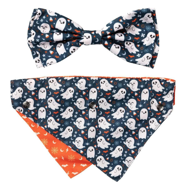 FuzzYard Ensemble bandana et nœud papillon Halloween pour chien, That's the Spirit