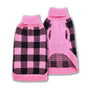 Doggie-Q Double Knit Lumber Dog Sweater, Pink
