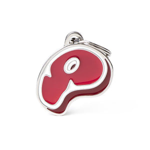 MyFamily Food Steak Pet ID Tag, Medium