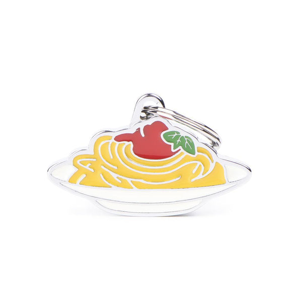 MyFamily Food Médaille d'identification pour animal Spaghetti, Moyen