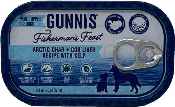 Gunni's Fisherman's Feast Artic Char & Cod Liver with Kelp Dog Food Topper