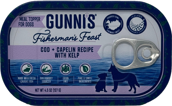 Gunni's Fisherman's Feast Cod & Capelin with Kelp Dog Food Topper