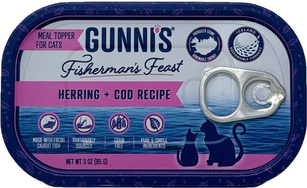 Gunni's Fisherman's Feast Herring & Cod Cat Food Topper