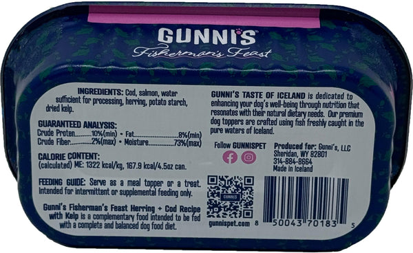 Gunni's Fisherman's Feast Herring & Cod with Kelp Dog Food Topper